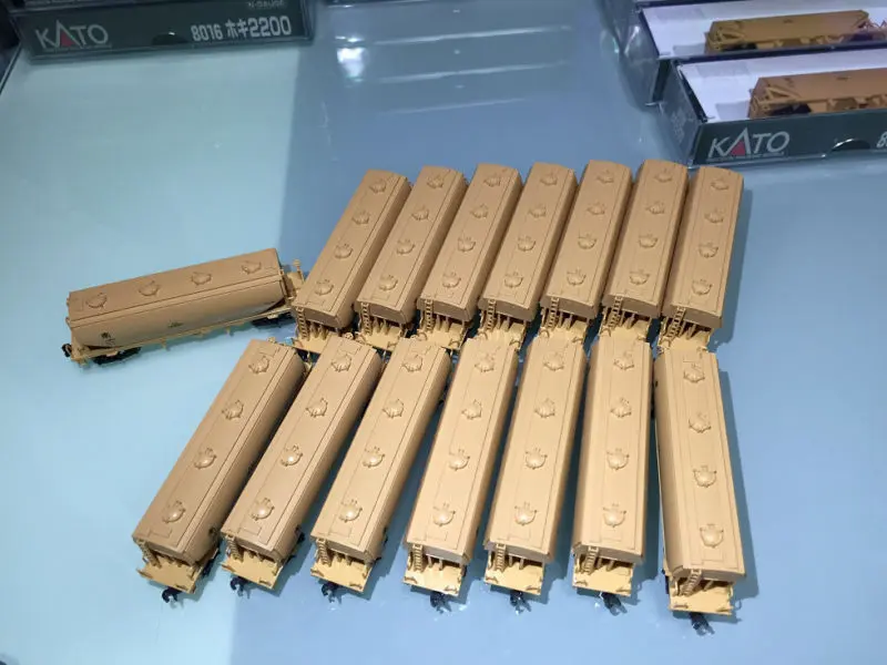 Nゲージホキ2200貨車 16両セット ベージュ Nゲージホキ2200貨車 16両セット ベージュ Nゲージホキ2200貨車