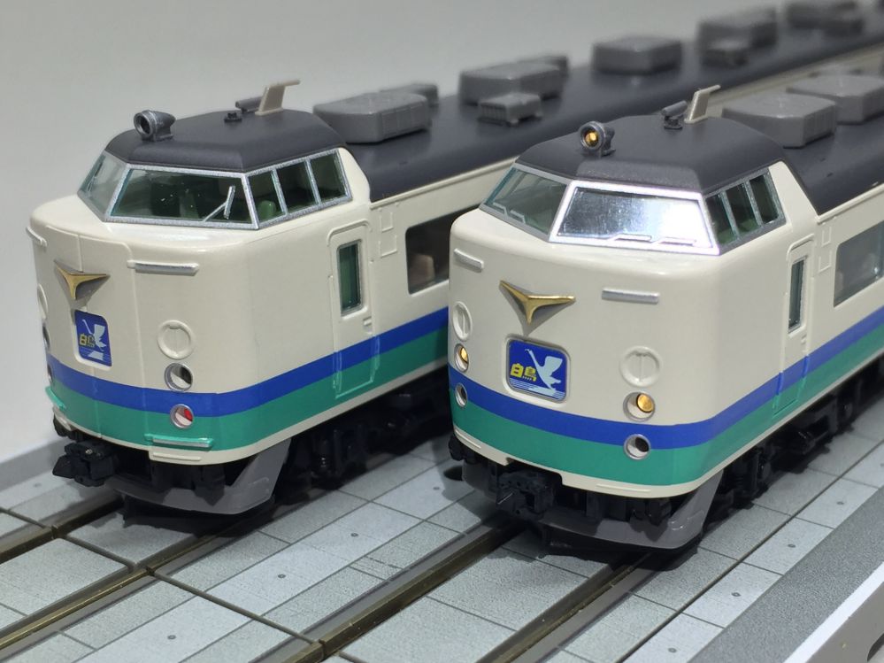 上沼垂色 485系 入線です。TOMIX 98216/98217 ☆彡 横浜模型 #鉄道模型 