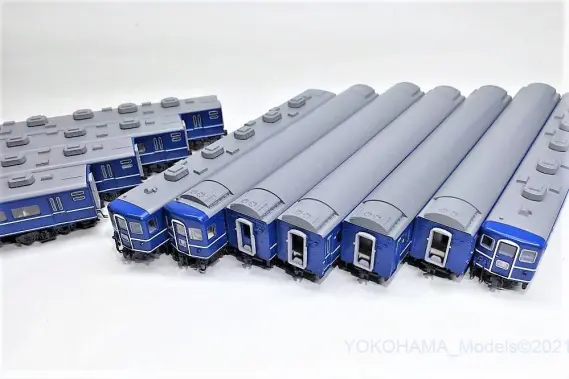 KATO14系8連 KATO 14系出雲編成 帯消し,化,ライトユニット [鉄道模型] | 重単