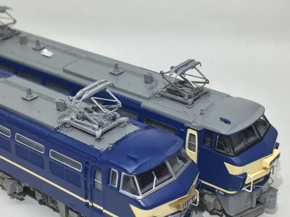 EF66 後期 特急牽引機・灰台車 入線です。（弄る）TOMIX 9178