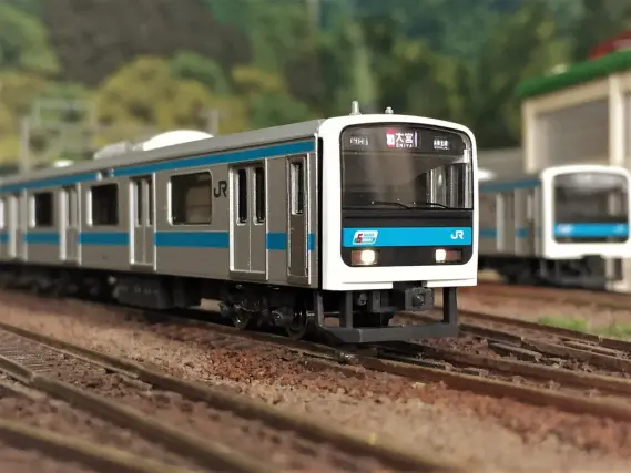 209系京浜東北線　tomix4両　ライト点灯動力動作確認済　パンタグラフ無し 209系京浜東北線 tomix4両 ライト点灯動力動作確認済