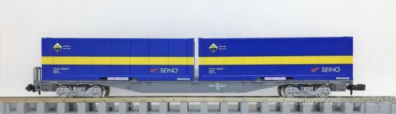 Nゲージ 鉄道貨物列車 西濃運輸 カンガルーライナー コキ106 コキ107 西濃運輸コンテナ付き コキ107が入線しました。TOMIX 97902 限定