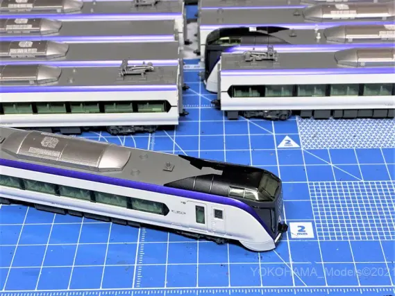 Nゲージ　KATO 10-1522/1523/1524 E353系12両セット 再生産のE353系「あずさ・かいじ」が入線です。KATO 10-1522 10