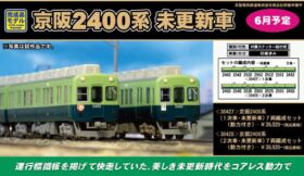GM 京阪2400系（1次車・未更新車）7両編成セット（動力付き） 品番