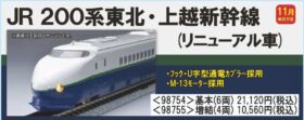 TOMIX 200系東北・上越新幹線(リニューアル車)基本セット 品番