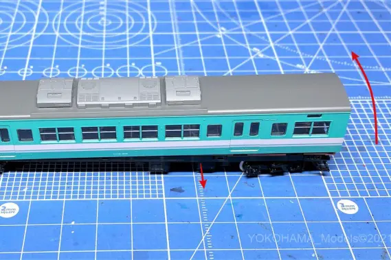 117系 和歌山色混成編成の修正パーツ。トレインボックス TOMIX