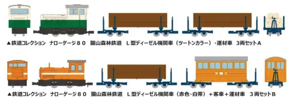 ミニトレインズ　ディーゼル機関車&貨車 セット　ナローゲージ　HOeナロー X-এ KATO京都駅店: 