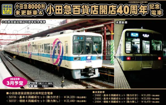 グリーンマックス小田急8000形未更新10両セット グリーンマックス】小田急8000形（未更新車）2023年3月発売
