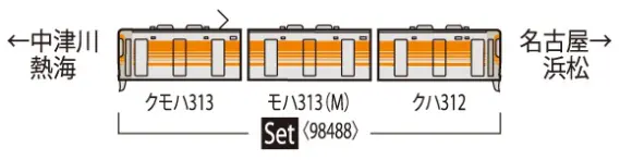 TOMIX 313-8000系近郊電車（セントラルライナー）セット 品番