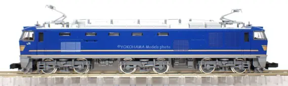 EF510形500番代（JR貨物仕様・青色）が入線しました。TOMIX 7182