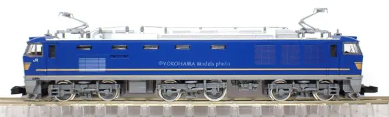 EF510形500番代（JR貨物仕様・青色）が入線しました。TOMIX 7182